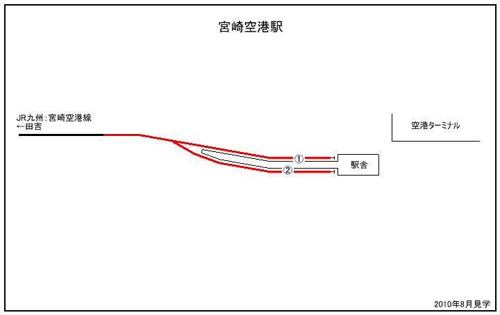 Jr九州 宮崎空港線 宮崎空港駅